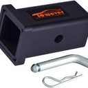 84028P Towever Trailer Hitch Adapter for Class V Duty Hitch Reducer 2.5 to 2 inches Sleeve with Pin and Clip