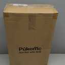 Pukomc Electric Hot Pot with Grill2 in 1 Korean BBQ Grill Shabu Shabu Hot Po 1500W / Temperature Control, Quick Heating Detachable Hot Pot and Baking Traygray