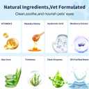 PET Eyes Wipes for Dogs & Cats - Gently Remove Tear Stain, Debris, Crust & Discharge- Hypoallergenic & Deodorizing Pet Cleaning Grooming Wipes Cleaner for Eyes, Face & Wrinkle -Unscented