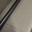 Dark Bronze Disc Curtain Rods, 48-84 Inches Window Curtain Rod,Adjustable Room Darkening Drapery Rod with Aluminum Finials and Brackets,Wrap Around Design
