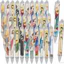 AmazingSpark 50 Pcs Catholic Schools Week Gift Religious Pens Christian Catholic Nativity Verse Ballpoint Pens Christian Gift Bulk for Women Men Prayer Office Home Church Party Favors (Vivid)