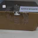 2-Lights Industrial Glass Wall Sconces, Antique Brass Clear Striped Globe Shade Wall Light Fixture for Bathroom Vanity, Bedroom, Dining Room, Living Room, Farmhouse, Stairs