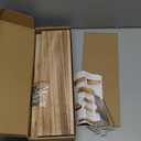 Wood Pegboard Shelves with Lip, 14" x 4" Peg Board Racks 3Pack Wall Organizer Shelf, 1/4 inch Heavy Duty Metal Brackets Fit All Pegboards, Display Craft Garage Workbench Office Shelving Accessories