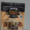Javvy Protein Iced Coffee - Premium Whey Protein & Iced Coffees, 100% Natural Cold Brew, Zero Artificial Flavors & Sweeteners, 80mg Caffeine, No Added Sugar, 20 Servings, Caramel, 1 Pack, Expiry: 04/01/28