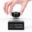 Anything Speaker - Portable Mini Bluetooth - Turn Anything Into A Speaker! Wireless Bone Conduction Induction Vibration Humbird + Gift Box - Nano Travel Sized, 360 Sound (Black)