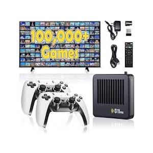 JIAXIAOYI All8bit G11 Pro, All8bit G11 Pro 100,000 Games, All 8 Bit Console G11 Pro, Last Updated System Game Box Console, Portable Plug and Play Gaming Console, for Multiplayer (256GB)