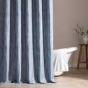 SLEEP ZONE Blue Shower Curtain Waterproof Curtains for Bathroom Decor Bathtub Geometric Shower Curtain 72" 72"