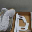 Cat Window Sill Perch with Large Bolster, Easy to Adjust & Assemble Cat Window Seat for Windowsill & Bedside, Pet Hammock Bed for Large Cats and Kittens (Grey, L)