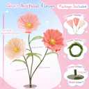 LuoluoHouse Giant Flowers for Decoration Wedding Reception Essential Decoration 5.58Ft Tall Artificial Silk Flower Party Banquet Background Decor Home Decor(Champagne|Pink|Blush Paper)