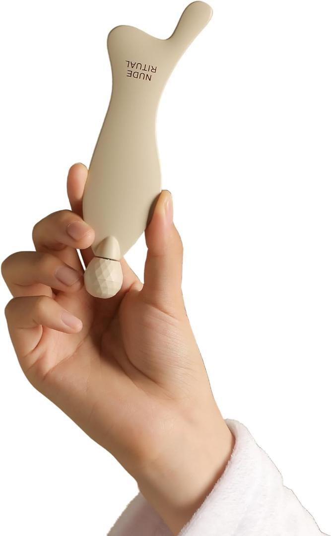 2 x 4-in-1 Gua Sha Facial Sculpting Tool  Face & Jawline Massager for Lymphatic Drainage, Circulation & Tension Relief  Premium Facial Massage Tool with Travel Pouch