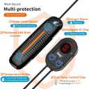 hygger 800W Aquarium Heater with LED Controller, 80-220 Gallon Fish Tank | Anti-Cooking Fish Alarm, Auto Stop Heating Protection, Multiple Security Features, for Freshwater and Saltwater Tanks
