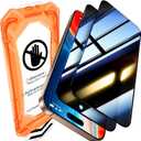 UniqueMe for iPhone 16 Pro Max Privacy Screen Protector, [Military Grade Shatterproof & 9H+ Hardness] Privacy Screen 16 Pro Max Tempered Glass Full Coverage Protection, 2 Packs (Black)