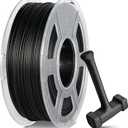 SUNLU 1KG PA6-CF 3D Filament 1.75mm, Heat Deflection Temperature up to 209C, Made of 80% PA Nylon and 20% Carbon Fibers, Stiff & Strong & Heat Resistant, for Industrial Parts, Frosted Texture, Black (1000g Black Pa6cf)