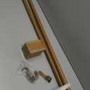 Wood Curtain Rods for Windows 68-140 Inch, 1 Inch Heavy Duty Boho Decorative Curtain Rod with Bamboo/Rattan Ball Finials, Adjustable Single Rod Telescoping Window Drapery Rods for Farmhouse