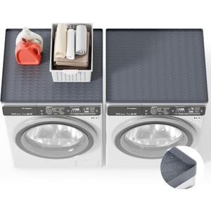 Washer Dryer Countertop, Laundry Countertop with Edge, 27.5" Depth x 54" Washer and Dryer Countertop for Laundry Room Organization and Storage (Dark Gray)