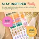 Happy Planner 15-Sheet Sticker Pack for Calendars, Journals, and Planners, Scrapbook Accessories, Classic Size, 722 Stickers Total, Sweet Garden