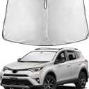 EcoNour Windshield Sunshade Compatible for Toyota RAV4 2013-2016 2017 2018, LE, XLE, Premium, XSE, Limited, SE, TRD Off-Road, Sun Visor for Front Window Sun Shade Cover, Car Accessories