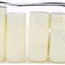 Rexcp 5 Packs of Travel Cream Dispenser Bottle Set Travel Bottle Wash Container Set,Travel Necessities(Nordic White).