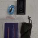 Wellue Fingertip Pulse Oximeter, Blood Oxygen Saturation Monitor with Batteries, Carry Bag & Lanyard for Wellness Use (Black)