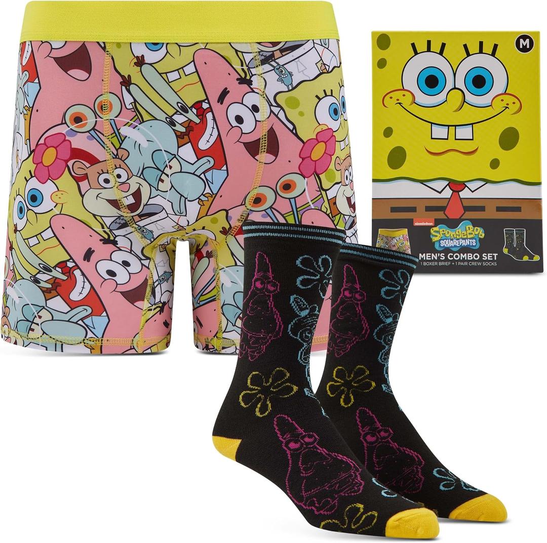 Handcraft Mens Underwear Funny Gifts for Men Chucky Cookie Monster Rick and Morty Scooby Doo Tom and Jerry Boxers for Men, XL