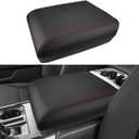 INTGET Car Center Console Armrest Cover for 2025 2024 Ford F150 Accessories Interior 2021 2022 2023 Middle Console Lid Seat Cover Protector Elbow Cushion Pad (red Stitches, 2021-2024)