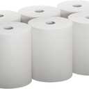 High Capacity TAD Towel rolls, 10" Roll, White, 6 Rolls Premium Quality Fits Touchless Automatic roll Towel Dispenser