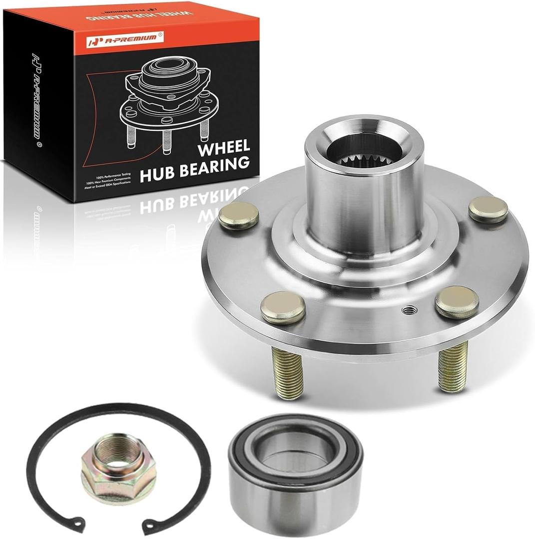 A-Premium Front Wheel Bearing and Wheel Hub Kit Compatible with Honda Accord 03-07, Civic Si 06-15, Element SC 07-10, Acura ILX 13-18, TL 04-08, TSX 04-08