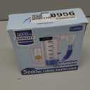 Breathing Exercise Device for Lungs, Lung Exerciser Device  5000ml Volumetric Deep Breathing Trainer with Flow Rate Indicator for Respiratory Health & Recovery (Transparent)