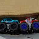 Team Power Monster Trucks Toys for Boys and Girls, 4-Wheel Drive Friction Powered 6-Pack Push and Go Toy Cars with Giant Wheels, 360 Crazy Stunts, Age 3, 4-7 and Above (6 Pack)