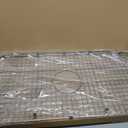 29.2 in. x 14.2 in. Centre Drain Kitchen Sink Bottom Grid with Supersoft Silicone Feet in 304 Grade Stainless Steel