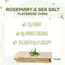 Wasa Rosemary & Sea Salt Flatbread Thins, 6.7 oz (Pack of 10), Crackers, Non-GMO Ingredients