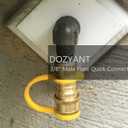 DOZYANT Propane Natural Gas Quick Connect Brass Fitting 3/8 inch Female Pipe Thread x 3/8 Inch Male Flare Quick Connect Disconnect for Natural Gas Quick Connect Hose Kit 1/2PSI