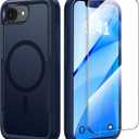 Protective Case for iPhone 17e [with Screen Protector], Heavy Duty Shockproof & 2-Layer Military-Grade Protection Phone Cover [Fit for MagSafe Accessories], for iPhone 17 e 6.1", Blue