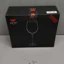 JBHO Hand Blown Italian Style Crystal White or Red Wine Glasses - Gift Packaging for Any Occasion - Lead-Free Premium Crystal Clear Glass - Set of 4-18 Ounce