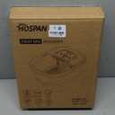 HOSPAN Collapsible Foot Spa with Heat, Bubble, Red Light, and Temperature Control, Foot Bath Massager with 8 Shiatsu Massage Rollers, Pedicure Foot Spa for Relaxation and Stress Relief, Black