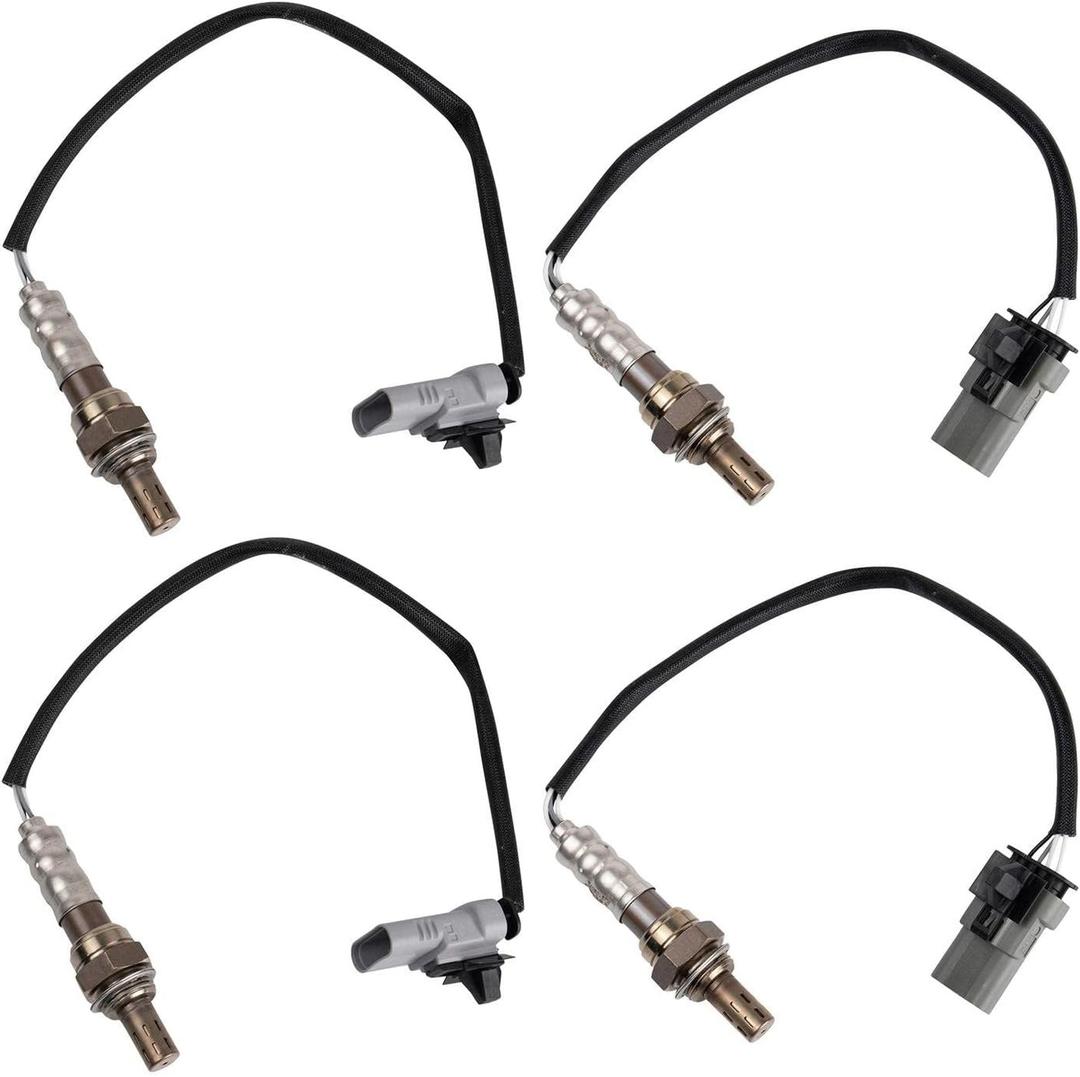 TRQ O2 Oxygen Sensor Set 2 Downstream OSA60392 and 2 Upstream OSA60394 Fits 2014-2019 Chevrolet Silverado GMC Sierra 2016-2020 Chevrolet Express GMC Savana
