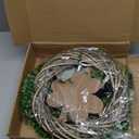 Bibelot 20" St. Patricks Day Decorations for Front Door Artificial Green Wreath Lucky Shamrock Board Clover Bow Leaves and Flowers Spring Summer Home Party Outdoor/Indoor Farmhouse Porch Decor