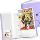 JoyCat 12 x 18 Art Portfolio Binder, 40 Pockets Display 80 Pages, Purple