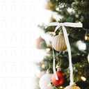 White Vintage Velvet Bows Decorations Small Ornaments for Christmas Tree, Garland, Wreath, Door, Outdoor (24 Pcs, 5 * 7 Inch)