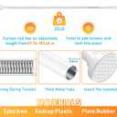 Extra Long Tension Curtain Rod 40-183Inch (3.3-15 ft) White, 1.26" Diameter