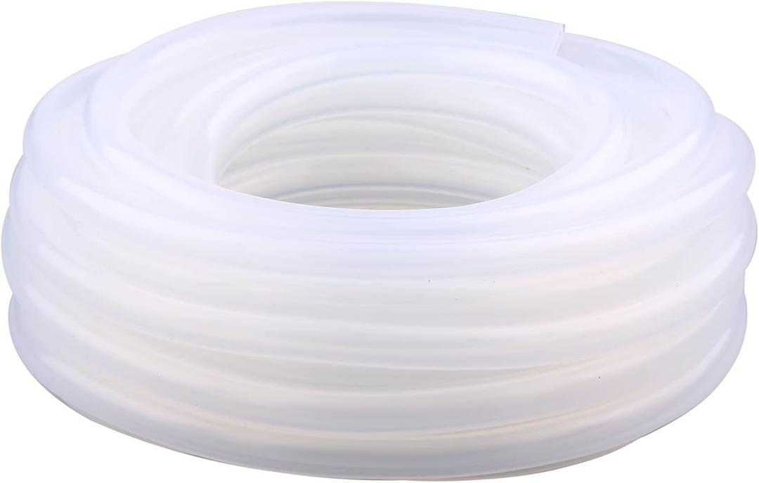 Silicone Tubing 1/4" ID 3/8" OD Food Grade Flexible Thick for Homebrewing Pump Transfer 8 Meters(26ft) Length