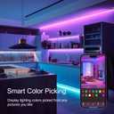 Led Lights for Bedroom 200 FT (2 Rolls 100 FT), with Remote and Application Control RGB Color Changing LED Strip Lights, Music Synchronization, Used for Room, Family, Party Decoration