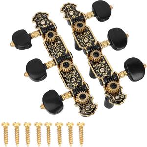 Guitar Tuning Pegs for Classical Guitar, 3L3R, 1:18 Tuners Machine Heads Replacement, Acoustic Guitar String Pegs Knobs