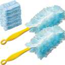 Heavy Duty Duster Refills - Compatible with Swiffer Duster,20 Count 360 Duster Refills with 1 Handle,Unscented Dusters for Cleaning,Dust Remove