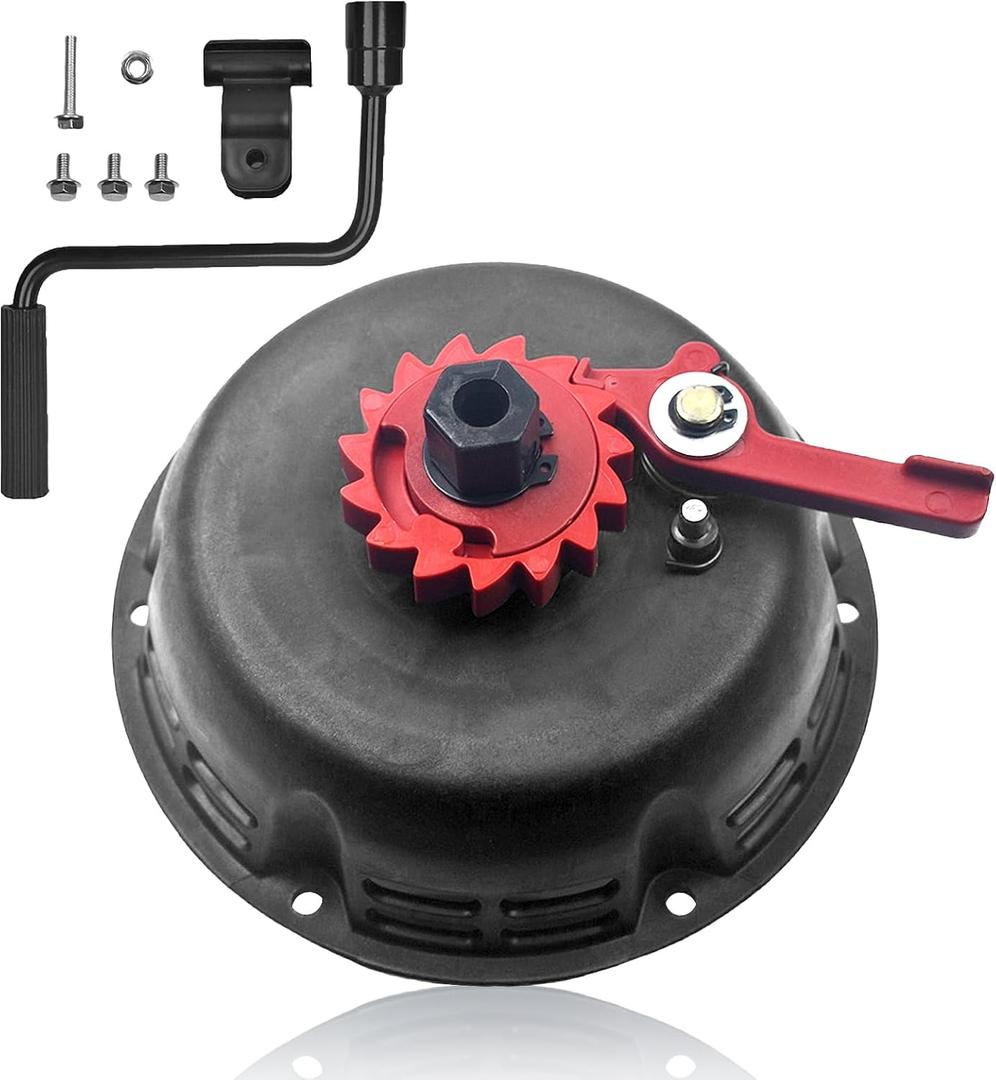 Recoil Starter Assembly for Predator Coleman Hisun, Black | for 212cc B200R CT200U KT196 196cc Mini Bike Go Kart, quick fast pull start