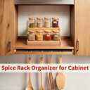 JinDoWin 2 Pack Cabinet Spice Rack Organizer - Enhanced Cabinet Spice Organizer, Practical Spice Rack Organizer for Cabinet and Efficient Cabinet Spice Organizer (2, 9 Inch)