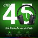 WESEARY Wireless Gaming Headset for PC, PS5, PS4, Switch & Mac, Dual-Mode 2.4GHz & Bluetooth Gaming Headphones with Microphone, Ultra-Low Latency, 3D Stereo Sound, Up to 45H Battery