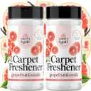 Merry & Gold Carpet Deodorizer & Freshener Powder | 16 oz (2 Pack) Grapefruit + Vanilla | Pet Odor Eliminator for Strong Odors & Pet Urine | Safe for Homes with Pets | Made in USA