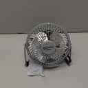 Comfort Zone 4-inch All-Metal Mini Desk Fan  High Velocity Portable USB Fan with 120V Wall Adapter, 360 Adjustable Tilt & Quiet Operation  Compact Electric Table Fan for Office, Home & Travel (Black)