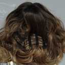 Women Short Curly Wig - Realistic Fiber Yellow Wig for Fashion Hairdressing, Daily Wear, Parties, Weddings